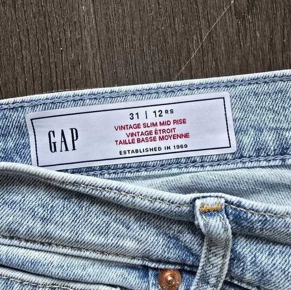 Mid Rise Ripped Vintage Slim Jean - Picture 3 of 4